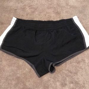 black running shorts